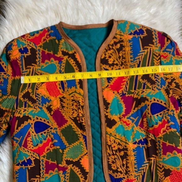 Vintage Handmade Quilted Retro Jacket - Picture 2 of 6